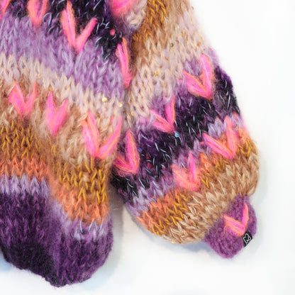 Knitting Kit – MYPZ Chunky Mohair Cardigan Boho Firefly No.15 (ENG-NL-DE)