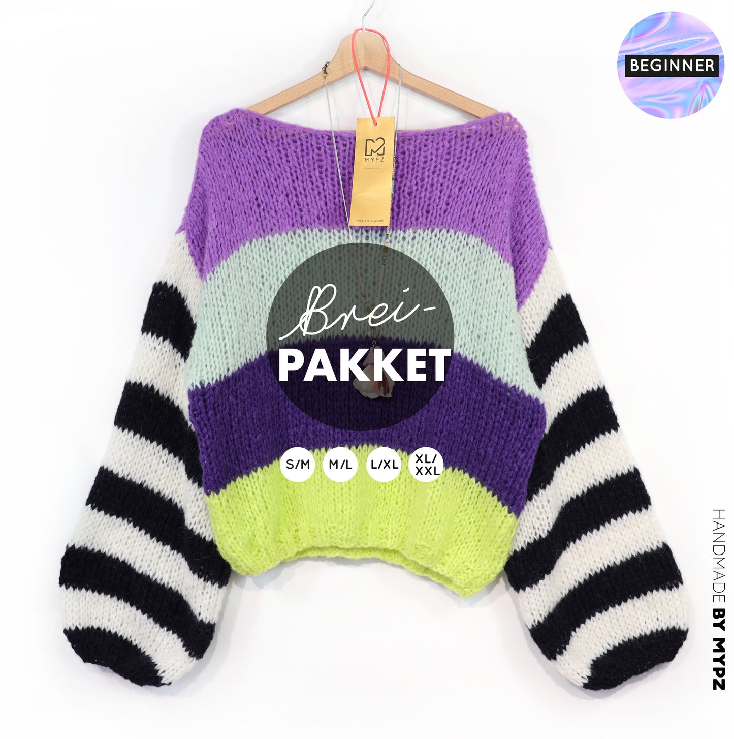 Breipakket – MYPZ  Light Alpaca Pullover Cloud Kiss No10 (ENG-NL-DE)