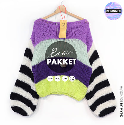 Breipakket – MYPZ  Light Alpaca Pullover Cloud Kiss No10 (ENG-NL-DE)