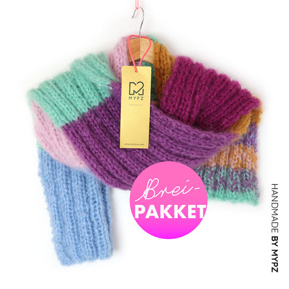 Breipakket – Chunky Mohair Sjaal Color Pop No9 (ENG-NL)