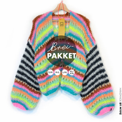 Knitting kit – MYPZ Light Mohair Cardigan Magic No10 (ENG-NL-DE)