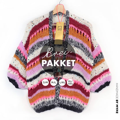Breipakket – MYPZ Light Alpaca vest Twinkle Berry No10 (ENG-NL-DE)