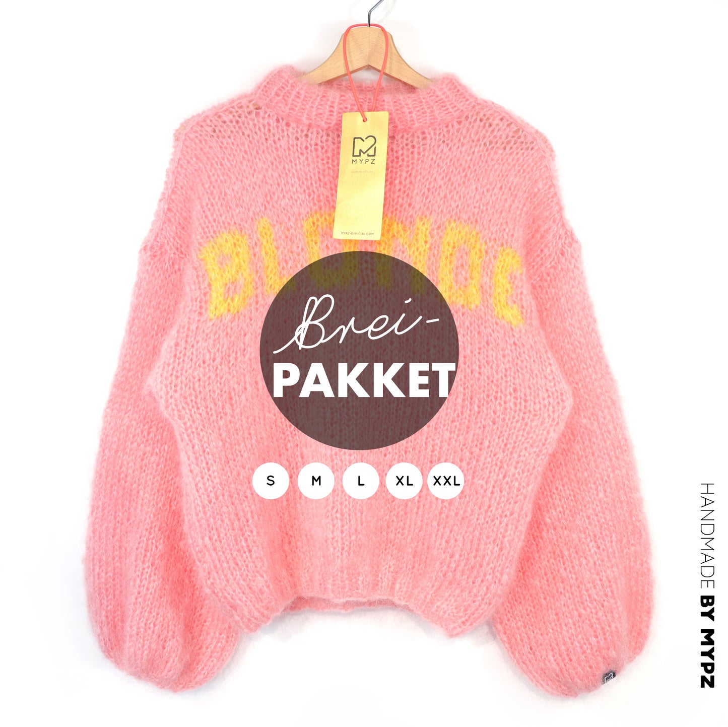 Breipakket – MYPZ Light Mohair trui Blonde No8 (ENG-DE-NL)