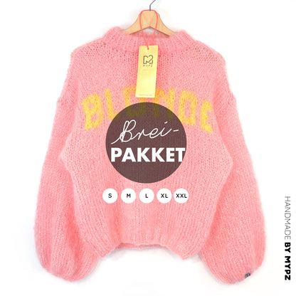 Breipakket – MYPZ Light Mohair trui Blonde No8 (ENG-DE-NL)