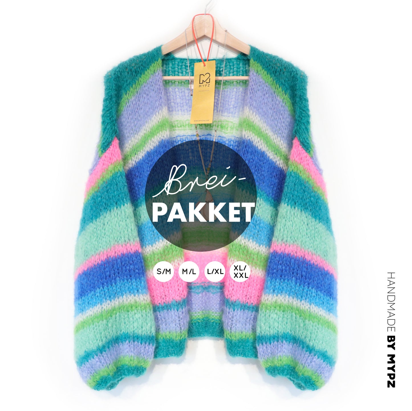 Breipakket – MYPZ Basic Light Mohair Cardigan Shamrock No10 (ENG-NL-DE)