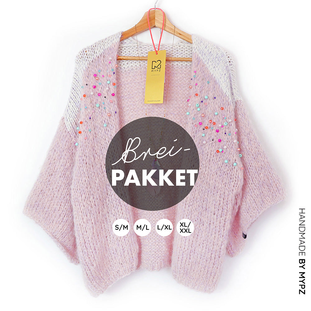 Breipakket – MYPZ Light Mohair cardigan Jewel no10 (ENG-NL)
