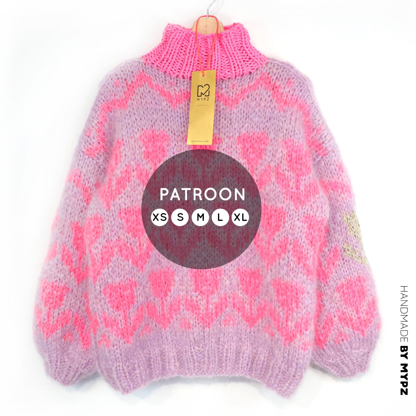 Breipatroon – MYPZ Chunky Mohair Pullover Coral Tulips No.9 (ENG-NL-DE)