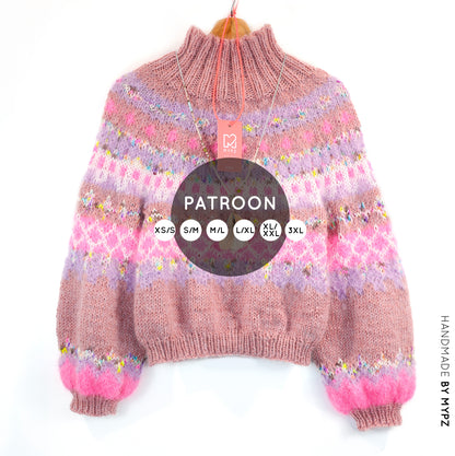 Breipatroon – MYPZ top-down trui Lovely No6 (ENG-NL)