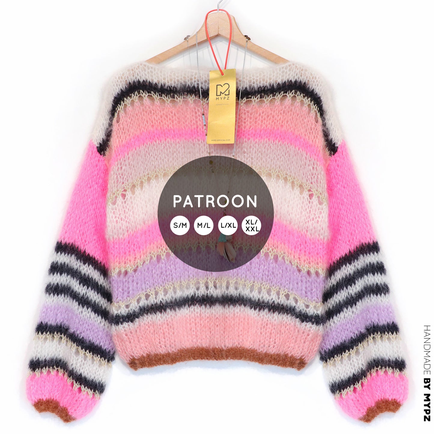 Breipatroon – MYPZ Basic Light Mohair Trui Alex N010 (ENG-NL-DE)