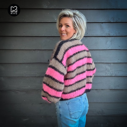 Knit pattern – MYPZ Short Light Mohair Cardigan Zumy No10 (ENG-NL-DE)