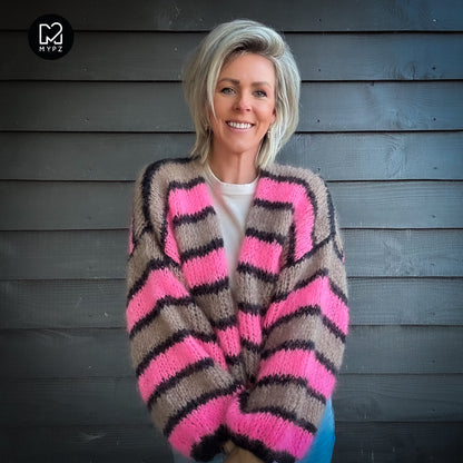 Knit pattern – MYPZ Short Light Mohair Cardigan Zumy No10 (ENG-NL-DE)
