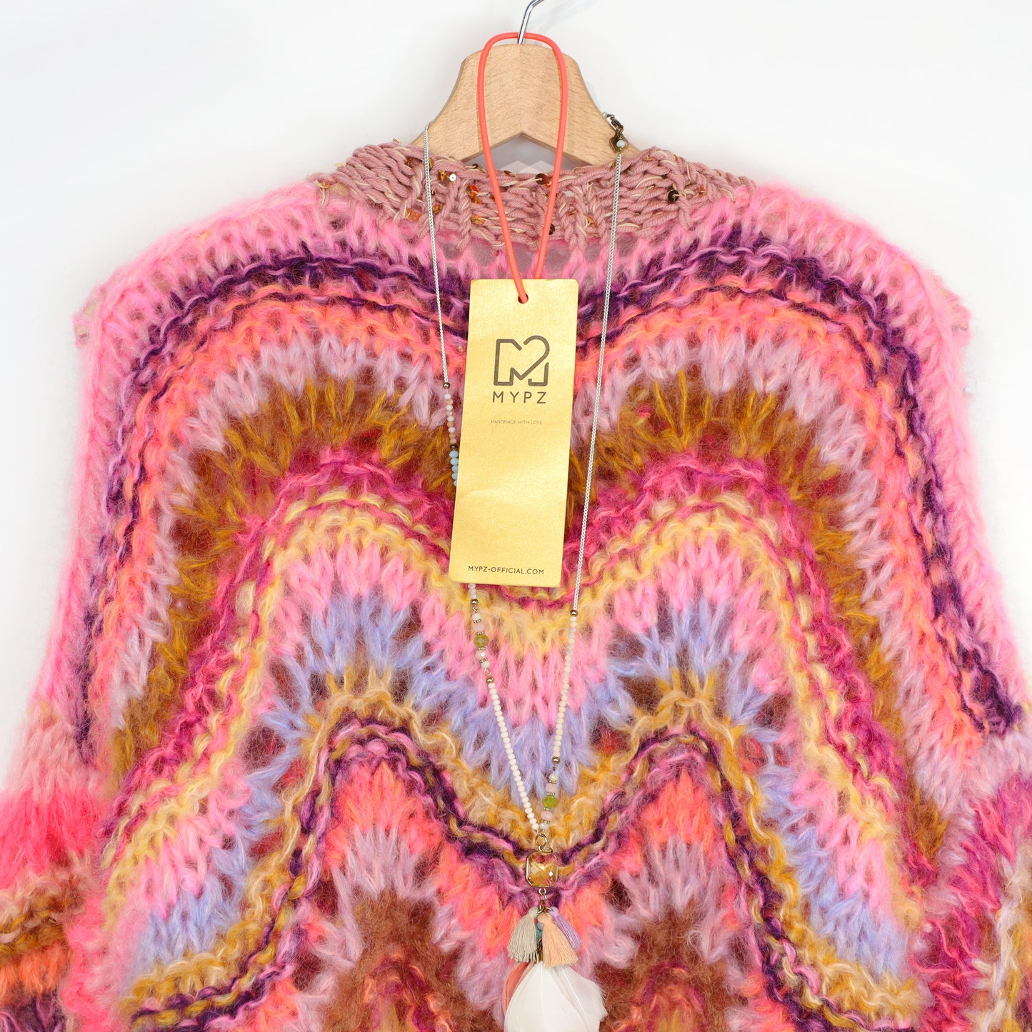 Breipakket – Chunky Mohair Pullover Colorflow Wave No.12 (ENG-NL-DE)