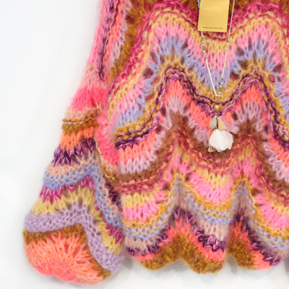 Breipakket – Chunky Mohair Pullover Colorflow Wave No.12 (ENG-NL-DE)