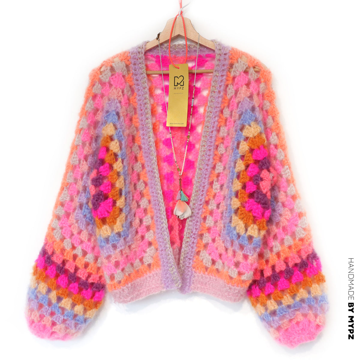 Haakpatroon - MYPZ Hexagon-vest Pink Vibes (ENG-DE-NL-ES-FR-IT-DA-SV-NO)