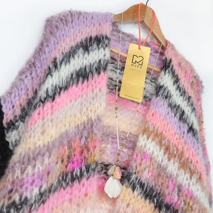 MYPZ Chunky Mohair Cardigan Funky Caramel