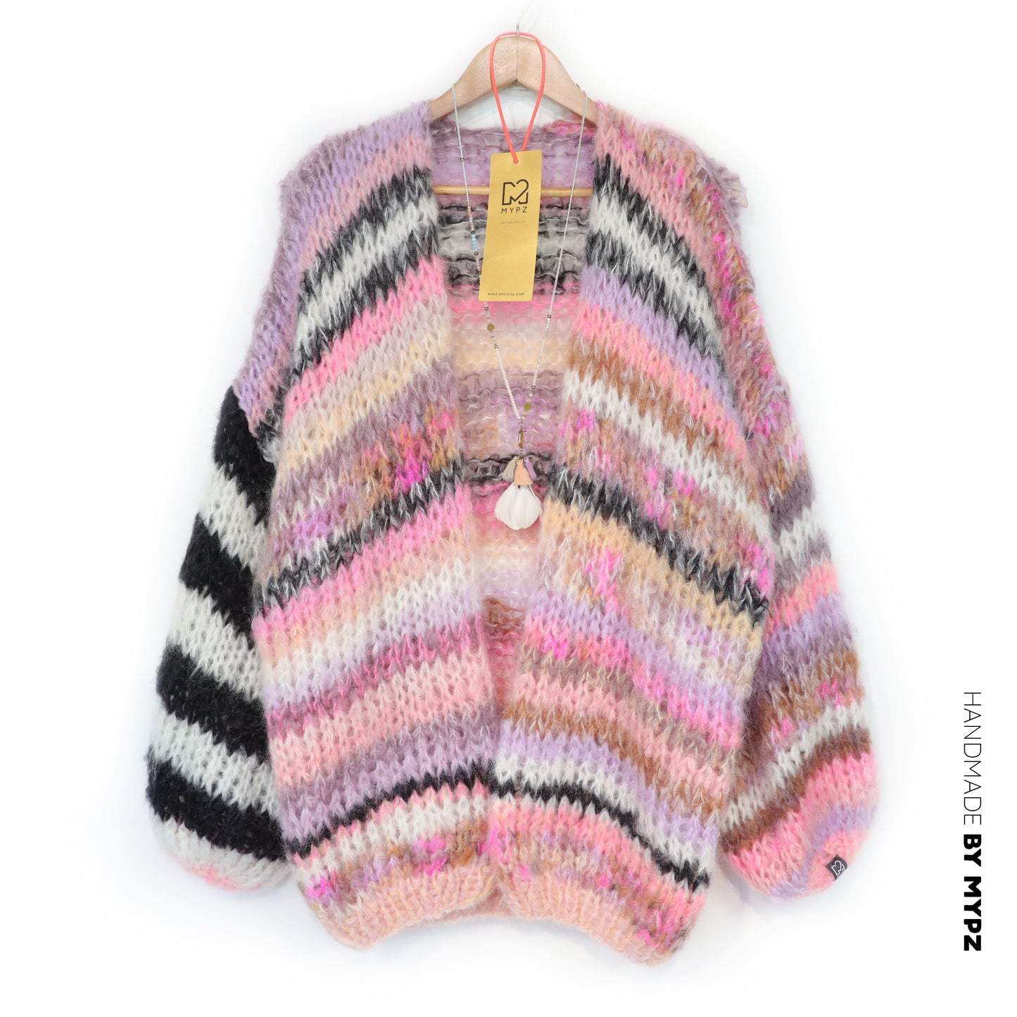 MYPZ Chunky Mohair Cardigan Funky Caramel