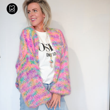 MYPZ Short Chunky Mohair Cardigan Maia
