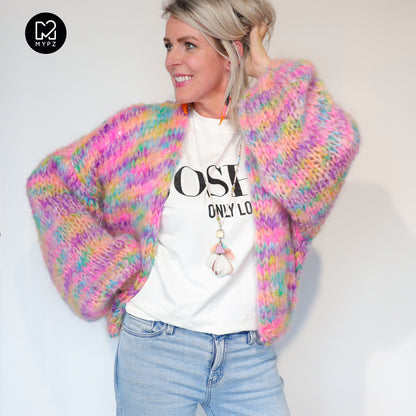 MYPZ Short Chunky Mohair Cardigan Maia