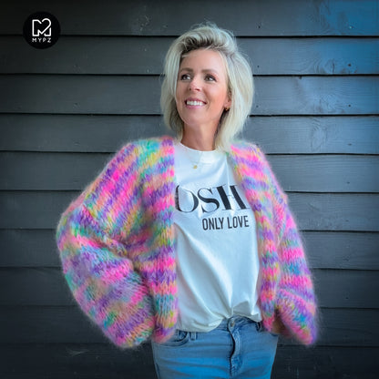 Breipakket – MYPZ Short Chunky Mohair Cardigan Maia No.15 (ENG-NL-DE)