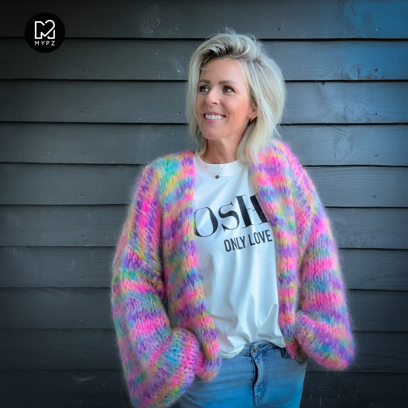 MYPZ Short Chunky Mohair Cardigan Maia