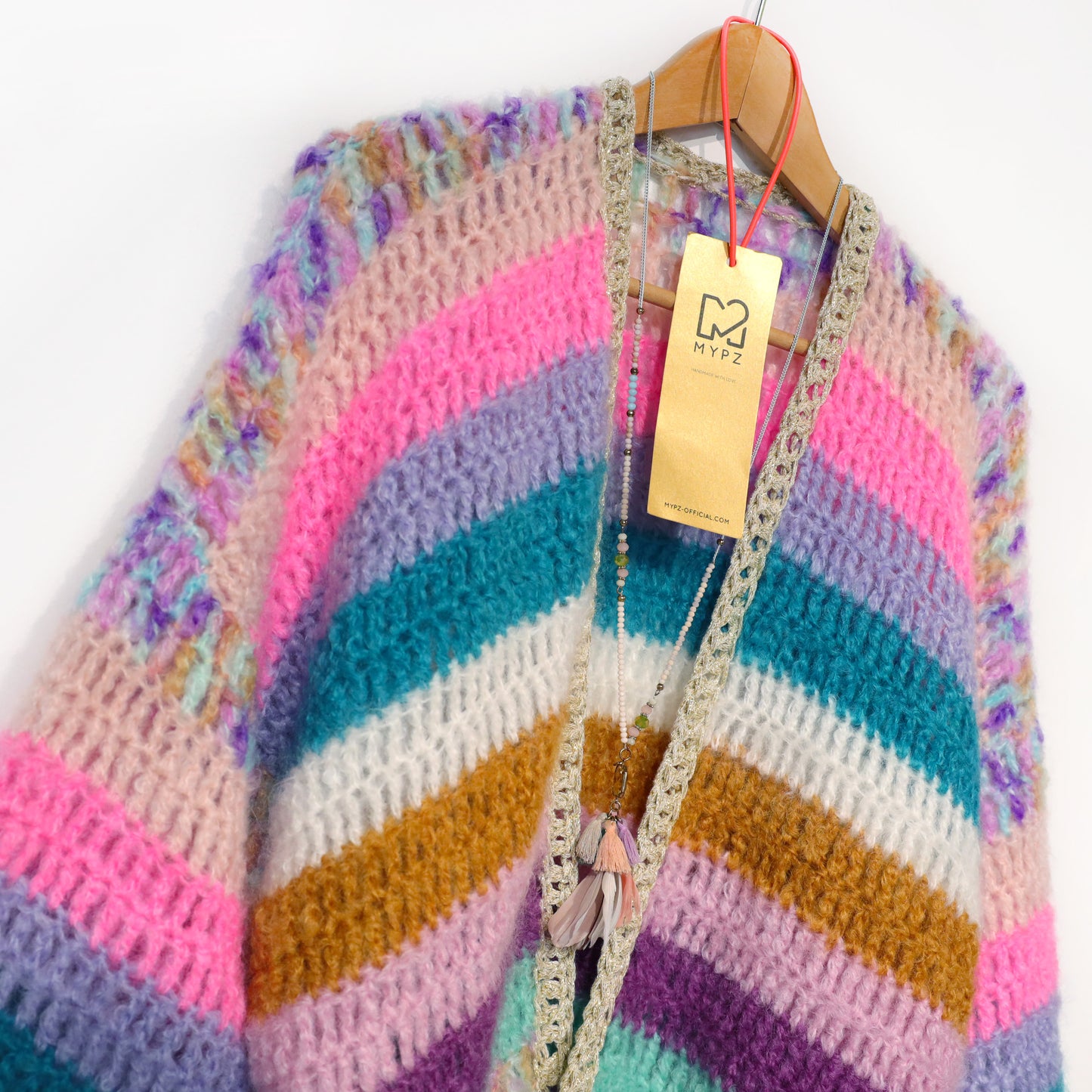Haakpatroon - MYPZ Chunky Mohair cardigan Sunset Glow (ENG-NL-DE)