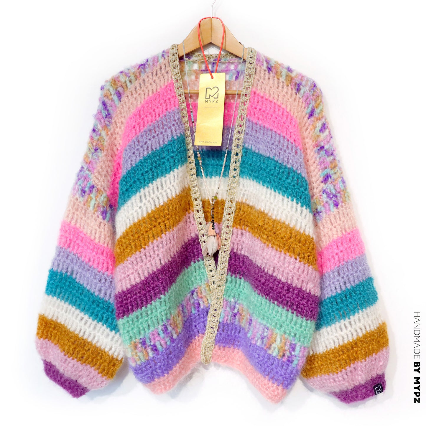 Haakpatroon - MYPZ Chunky Mohair cardigan Sunset Glow (ENG-NL-DE)
