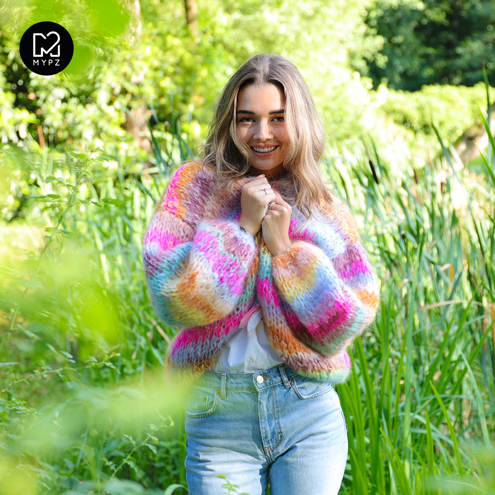 Breipakket – MYPZ Chunky Mohair vest Bright Moments No.15 (ENG-NL-ES)