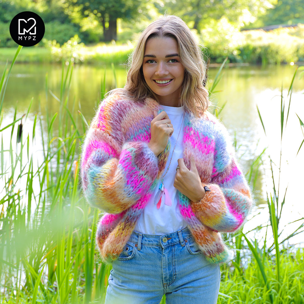 Breipakket – MYPZ Chunky Mohair vest Bright Moments No.15 (ENG-NL-ES)