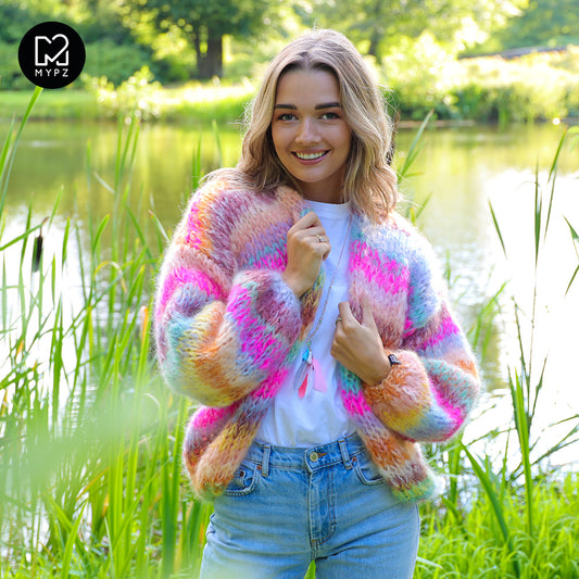 Breipakket – MYPZ Chunky Mohair vest Bright Moments No.15 (ENG-NL-ES)