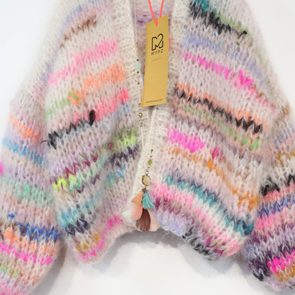 Breipatroon – MYPZ Chunky Mohair Cardigan Scrap Yarn No12 (ENG-NL-DE)