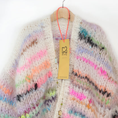 Breipatroon – MYPZ Chunky Mohair Cardigan Scrap Yarn No12 (ENG-NL-DE)