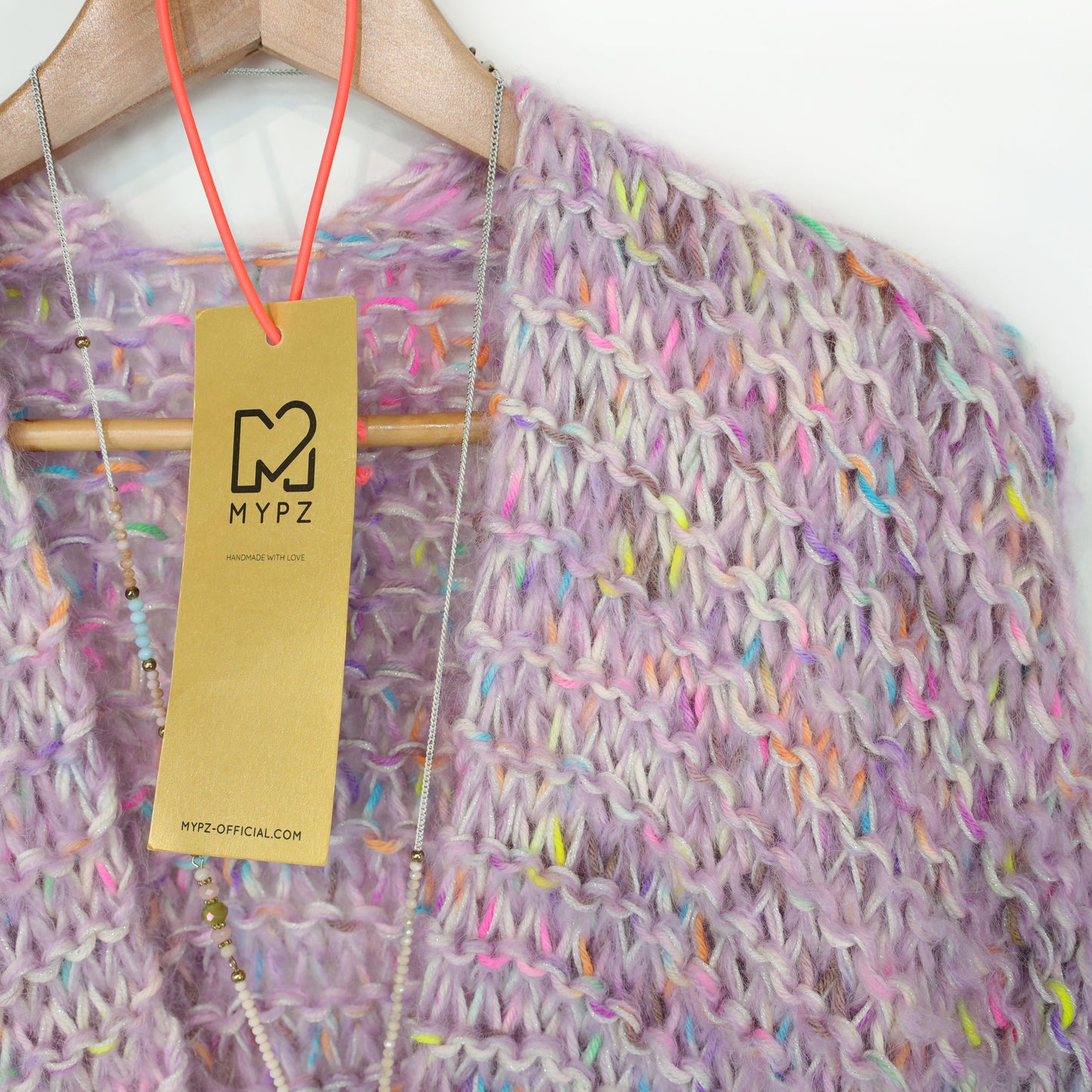 Knit pattern – MYPZ Short Chunky Mohair-Merino Cardigan Confetti Nights No.15 (ENG-NL-DE)