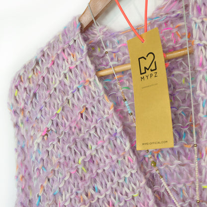 Knit pattern – MYPZ Short Chunky Mohair-Merino Cardigan Confetti Nights No.15 (ENG-NL-DE)