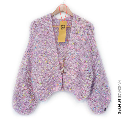 Knit pattern – MYPZ Short Chunky Mohair-Merino Cardigan Confetti Nights No.15 (ENG-NL-DE)