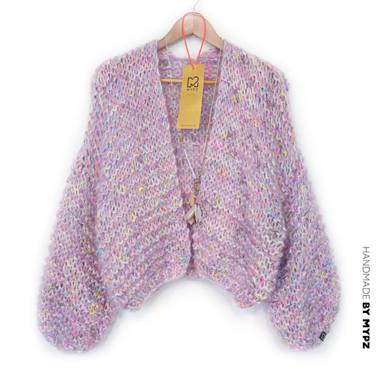 MYPZ Short Chunky Mohair Cardigan Confetti Nights