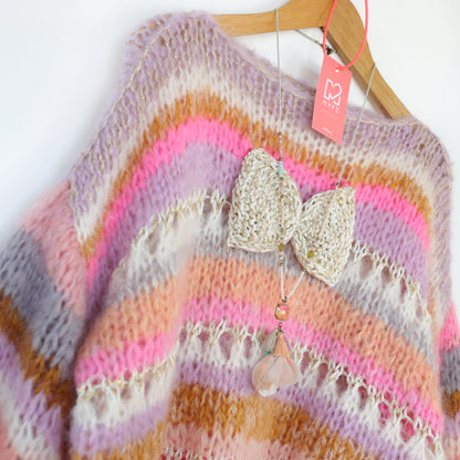 Knit pattern – Chunky Mohair Pullover Bijoux No.12 (ENG-NL-DE)