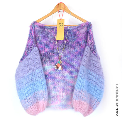 Knitting Kit – MYPZ Basic Chunky Pullover Heliotrope No15 (ENG-NL-DE)