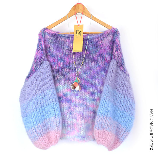 Breipakket – MYPZ Basic Chunky trui Heliotrope No15 (ENG-NL-FR-DE-ES)