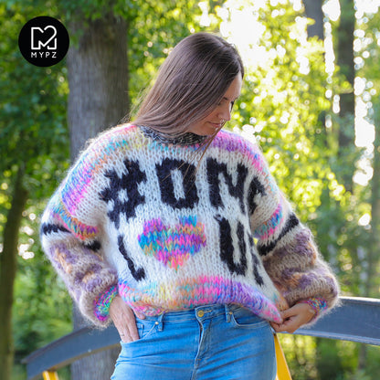 Breipatroon – MYPZ Chunky Mohair trui #ONELOVE No15 (ENG-NL)