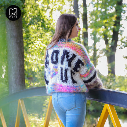 Breipatroon – MYPZ Chunky Mohair trui #ONELOVE No15 (ENG-NL)