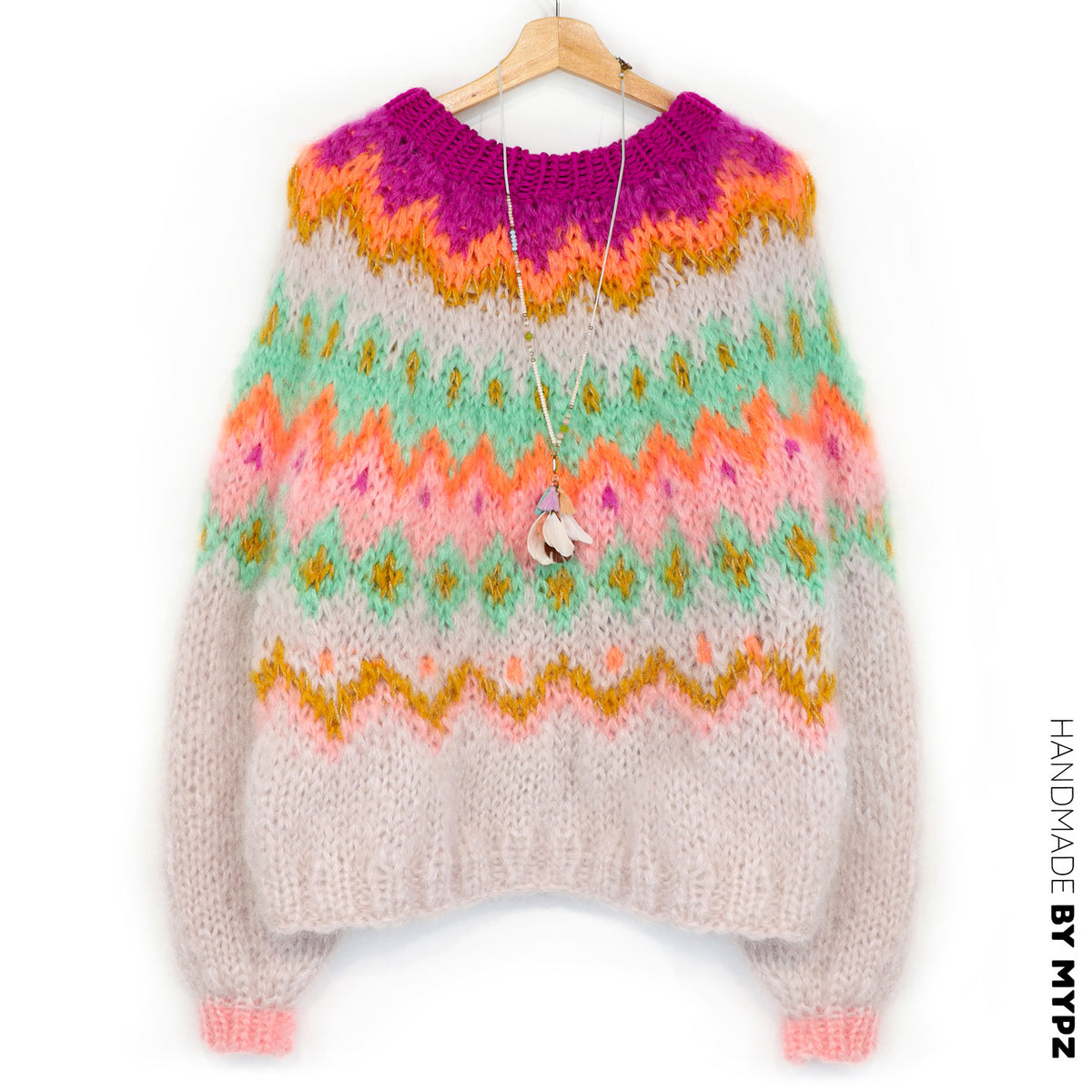 Breipatroon – MYPZ Chunky Topdown Mohair Pullover Snowberry nr.12 (ENG-DE-NL-ES-FR-IT-DA-SV-NO)
