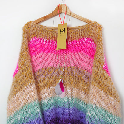 Knitting Kit – MYPZ Classic Mohair Pullover Rainbow No15 (ENG-NL)