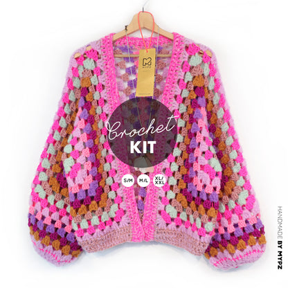 Haakpakket - MYPZ Hexagon Cardigan Pink Mojito (ENG-NL-DE)