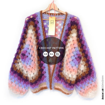 Haakpatroon - MYPZ Hexagon Cardigan Elise (ENG-NL-DE)