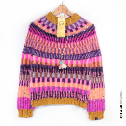 Breipatroon – MYPZ top-down sweater Boho Firefly No6 (ENG-NL-DE)