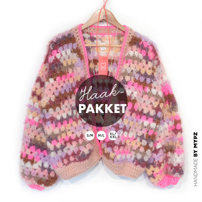 Haakpakket - MYPZ Mohair vest Pastel Bloom (ENG-NL-DE)