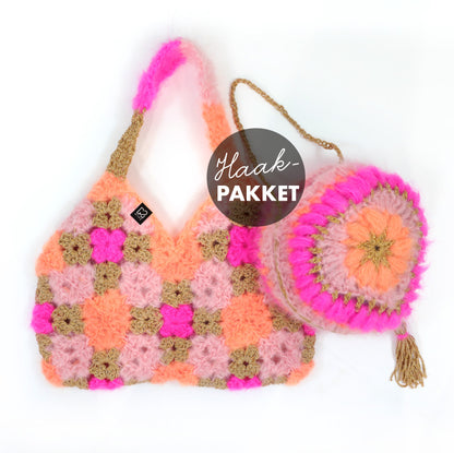 Crochet kit - MYPZ Heart bag + Diamonds bag (ENG-NL-DE-FR-ES)