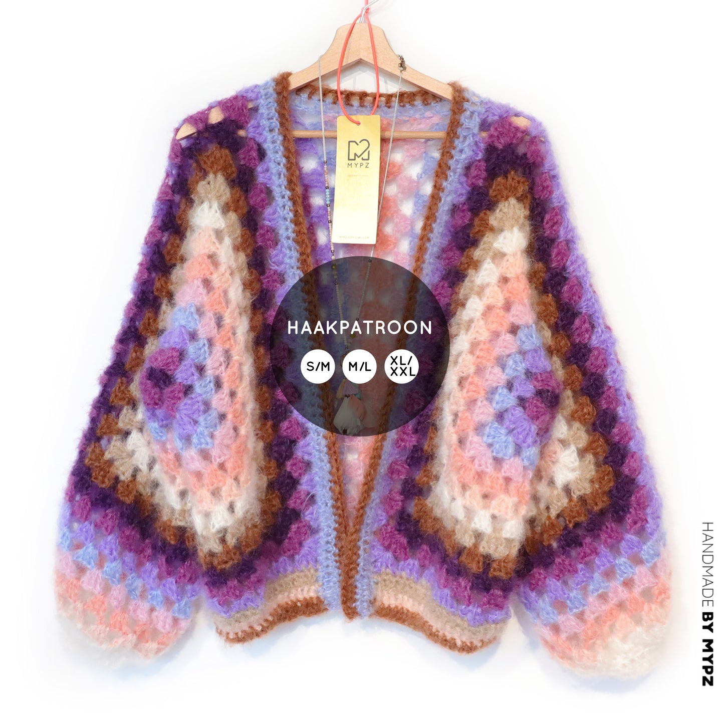 Haakpatroon - MYPZ Hexagon Cardigan Elise (ENG-NL-DE)