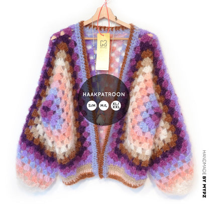 Haakpatroon - MYPZ Hexagon Cardigan Elise (ENG-NL-DE)
