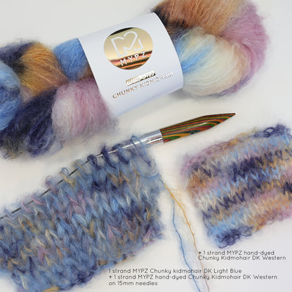MYPZ Chunky kidmohair DK – handgeverfd Western
